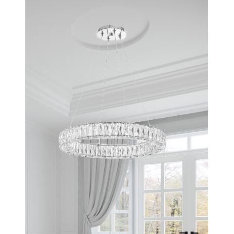 Kinsley 1 Light 24 inch Polished Chrome Chandelier Ceiling Light