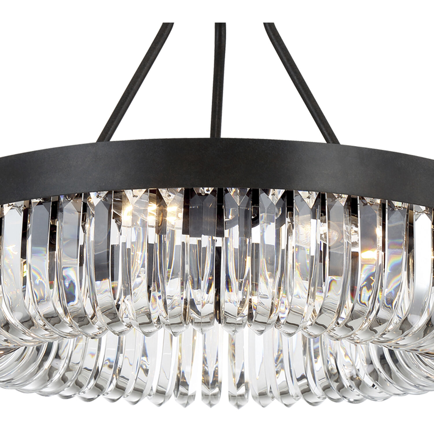 Alister 8 Light 23.25 inch Charcoal Bronze Semi Flush Ceiling Light