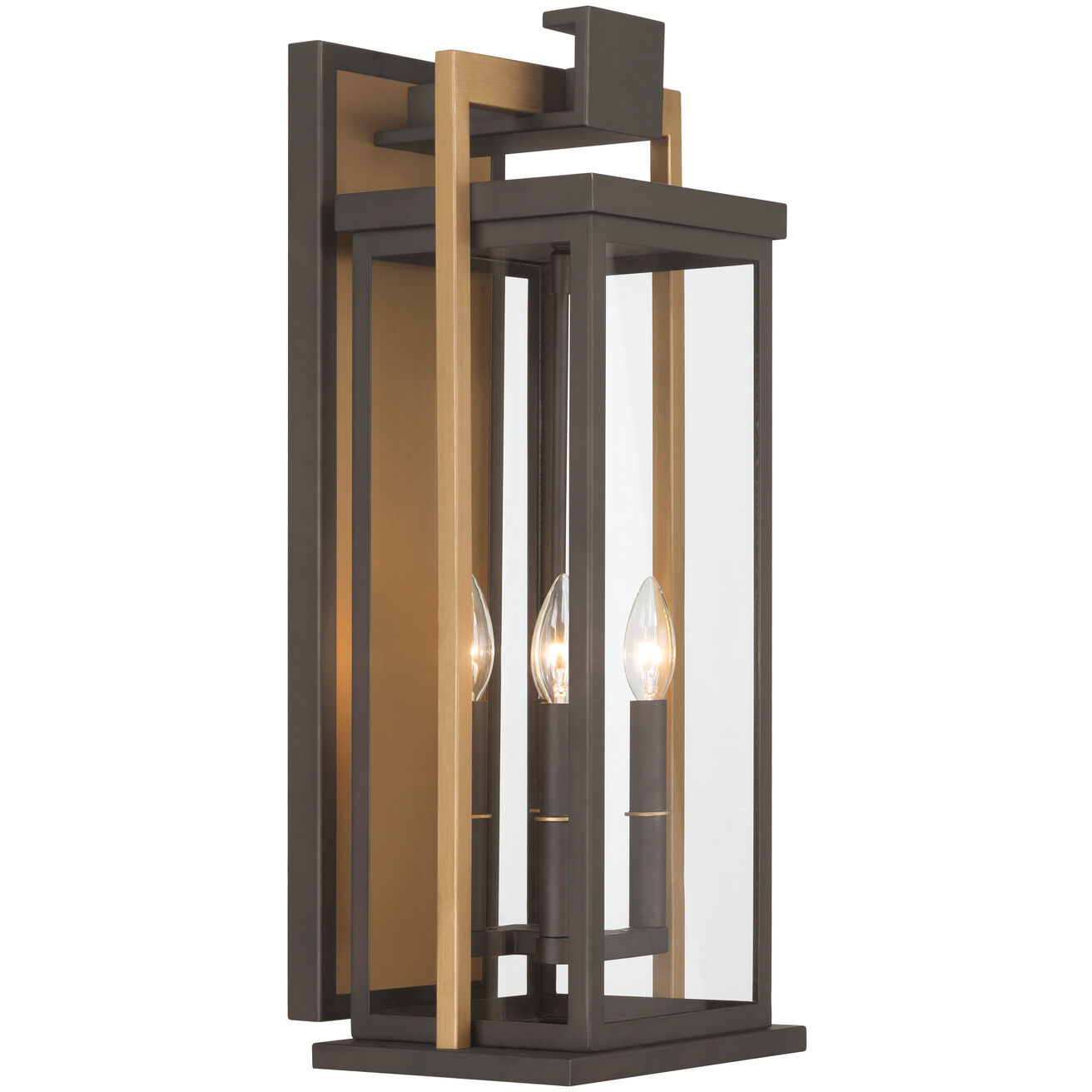 Lendel 4 Light 24 inch Twilight Bronze and Textured Gold Outdoor Sconce