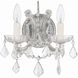 Maria Theresa Sconce Wall Light in Clear Spectra, Polished Chrome