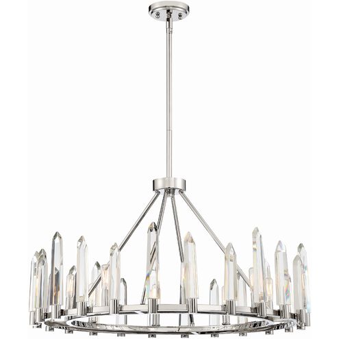 Watson 8 Light 32 inch Polished Nickel Chandelier Ceiling Light