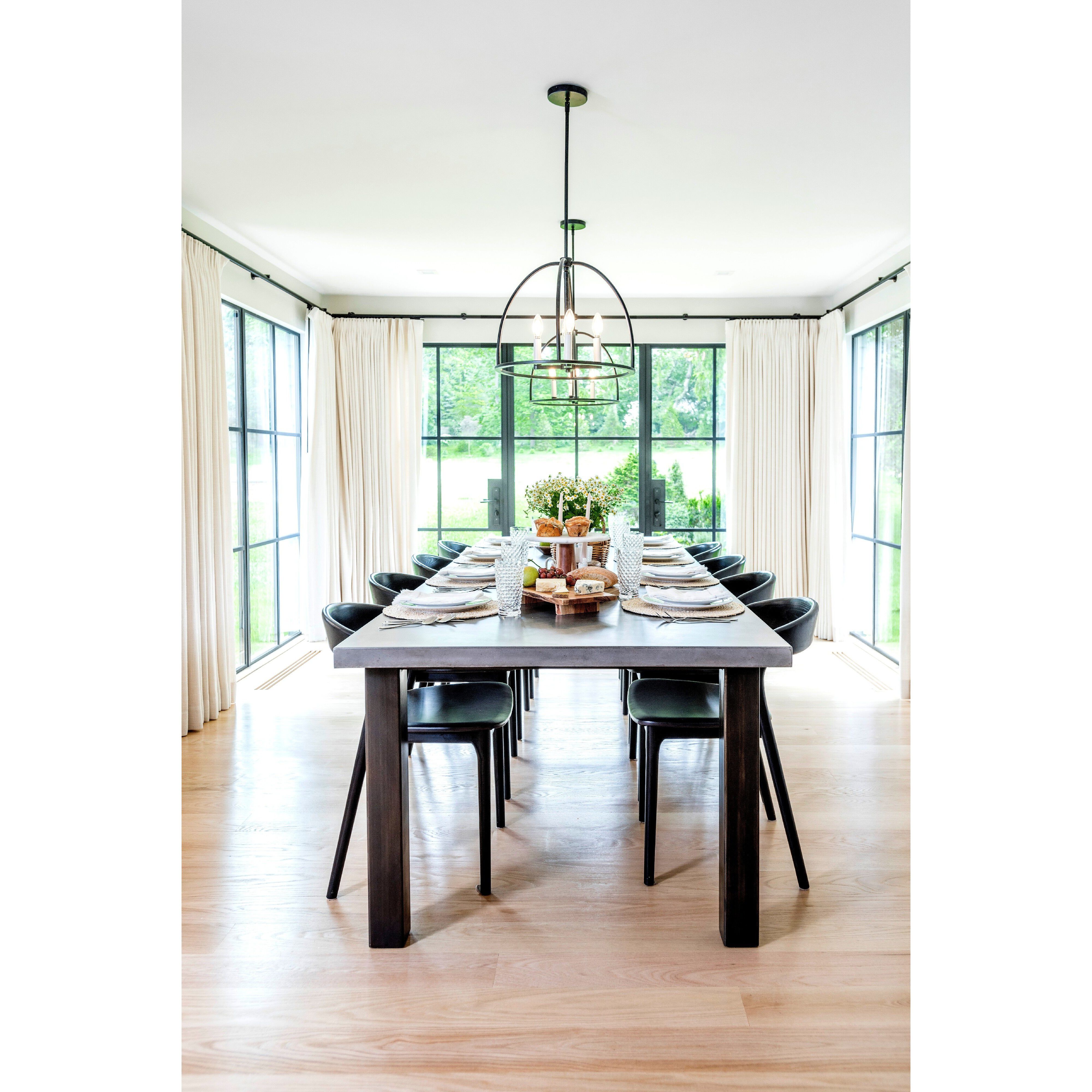 Abbott 4 Light 18.25 inch Black Chandelier Ceiling Light