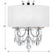 Othello 3 Light 14 inch Polished Chrome Semi Flush Ceiling Light