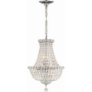 Roslyn 5 Light 12 inch Polished Chrome Mini Chandelier Ceiling Light