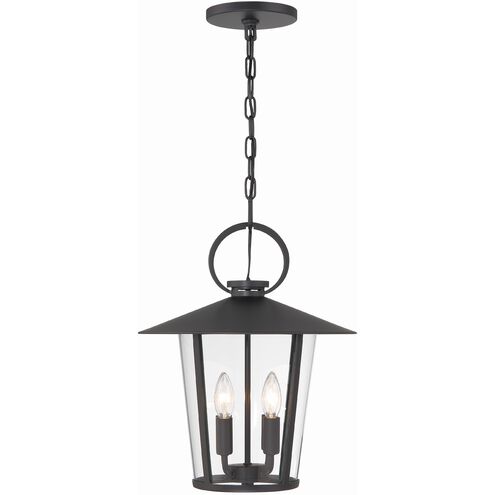 Andover 4 Light 14 inch Matte Black Pendant Ceiling Light in Clear