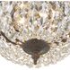 Waltham 2 Light 10 inch English Bronze Flush Ceiling Light in Clear Spectra