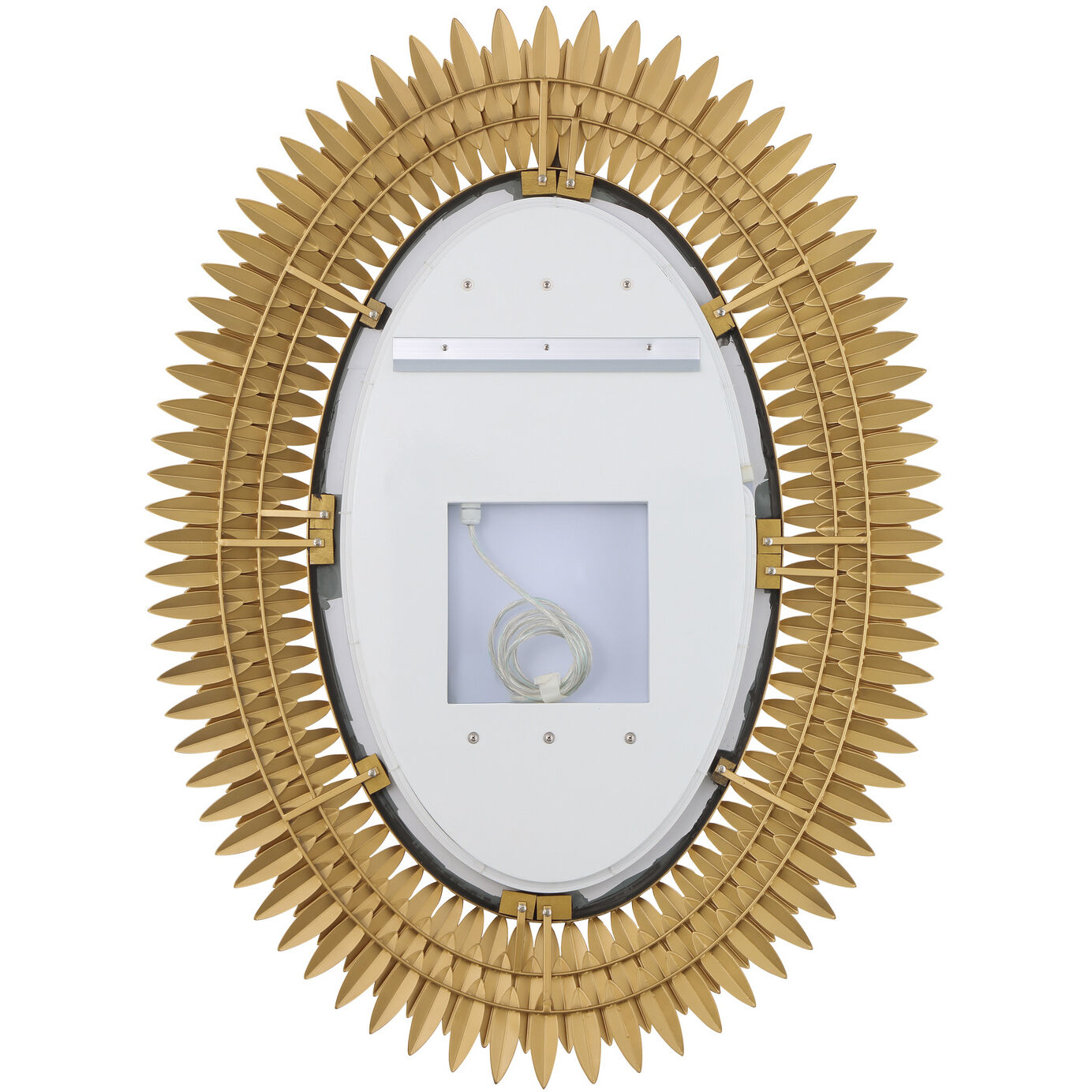 Broche 42.25 X 31.25 inch Antique Gold Mirror