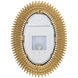 Broche 42.25 X 31.25 inch Antique Gold Mirror