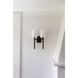 Bromley Bath Wall Light in Black Forged