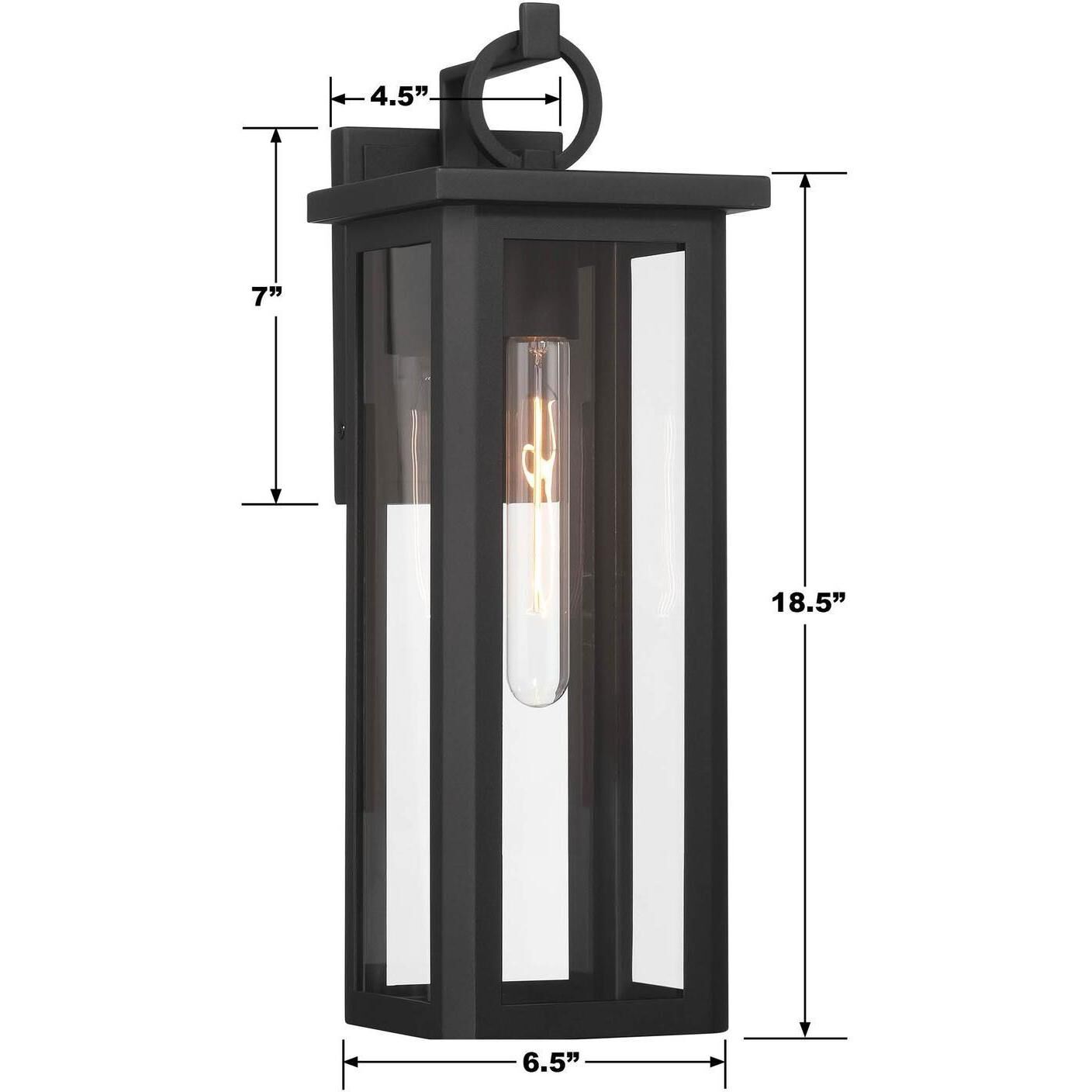 Boadie Sconce Wall Light in Matte Black