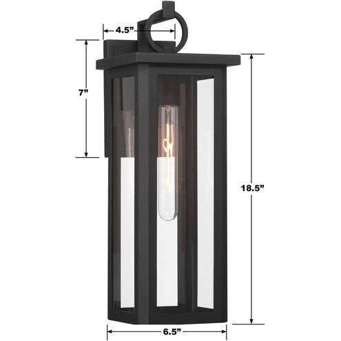 Boadie Sconce Wall Light in Matte Black