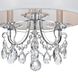 Othello 3 Light 14 inch Polished Chrome Semi Flush Ceiling Light