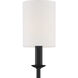 Bailey Sconce Wall Light in Matte Black