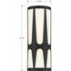 Royston 1 Light 6.75 inch Black ADA Sconce Wall Light