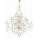 Traditional Crystal 25 Light 45 inch Polished Brass Chandelier Ceiling Light