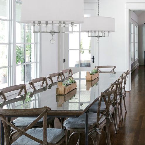 Paxton 6 Light 25.5 inch Polished Nickel Chandelier Ceiling Light