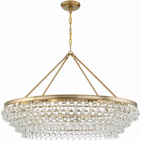 Calypso 8 Light 40 inch Vibrant Gold Chandelier Ceiling Light
