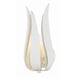 Broche Bath Sconce Wall Light in Matte White