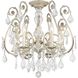 Regis 6 Light 20 inch Olde Silver Semi Flush Ceiling Light