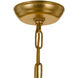 Bridgehampton 8 Light 28 inch Antique Gold Chandelier Ceiling Light in Clear Hand Cut