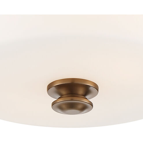 Travis 2 Light 12.5 inch Vibrant Gold Flush/Semi Flush Ceiling Light