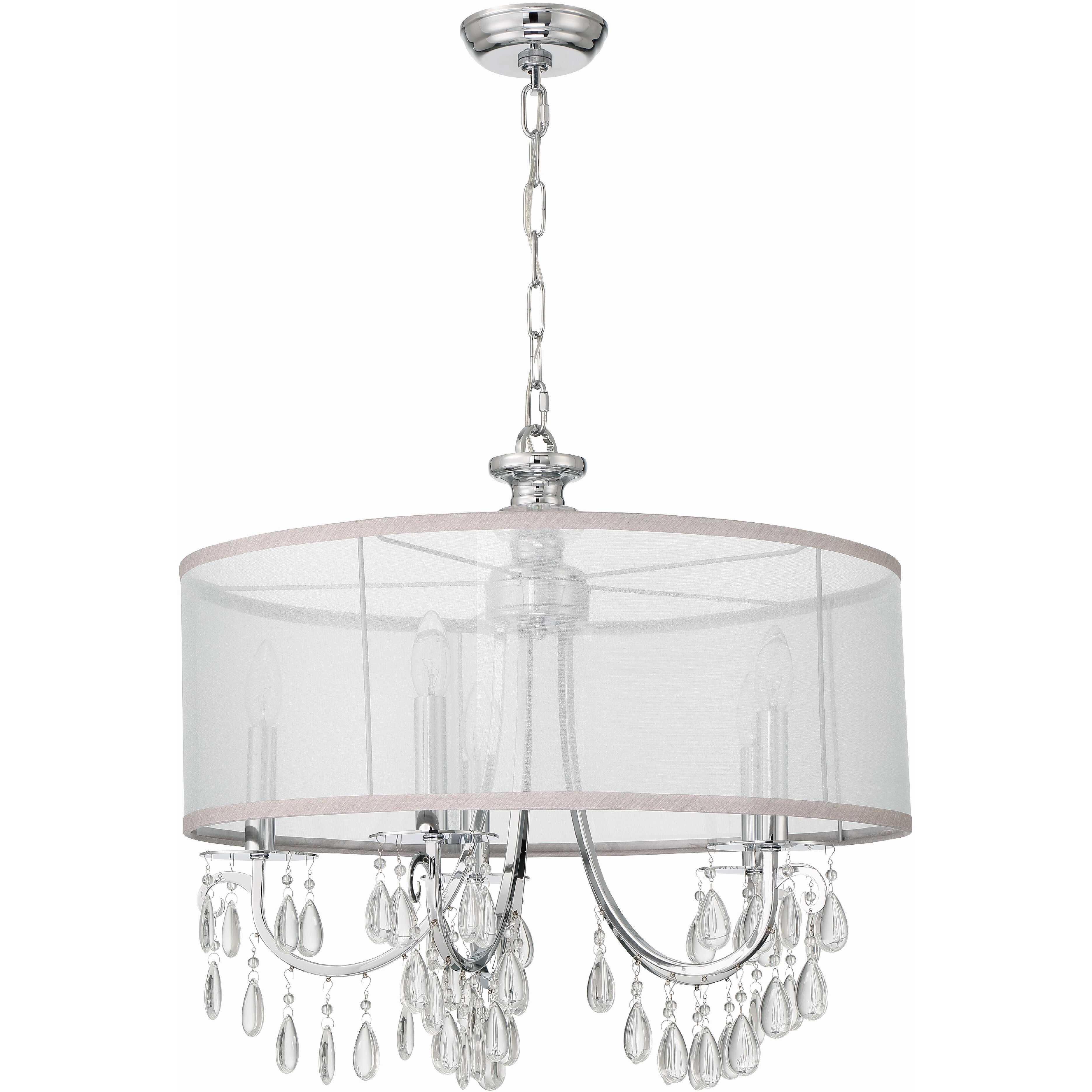 5 light store drum chandelier