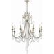 Arcadia 8 Light 26 inch Antique Silver Chandelier Ceiling Light