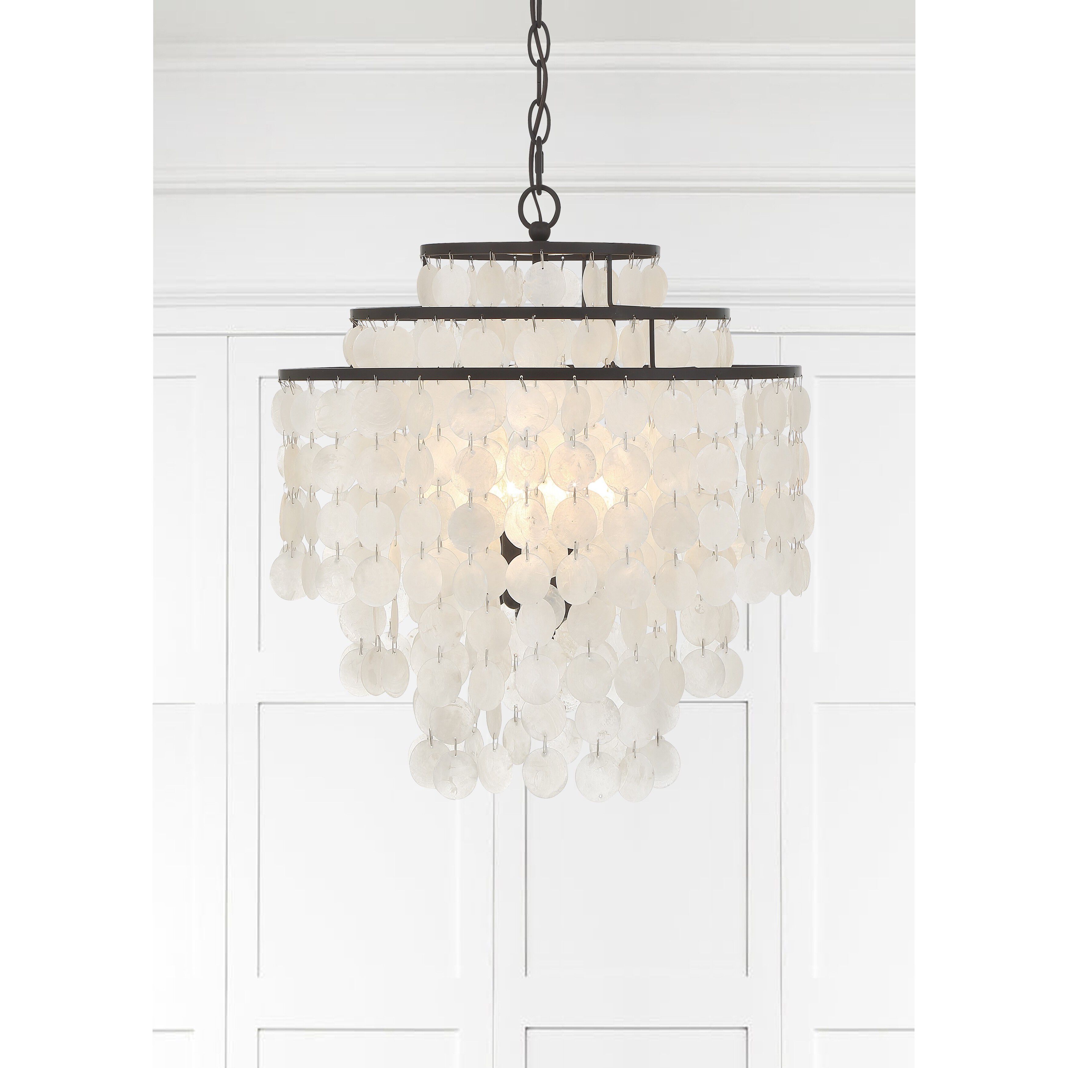 Brielle 4 Light 18 inch Dark Bronze Chandelier Ceiling Light