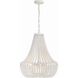 Rylee 6 Light 18.75 inch Matte White Chandelier Ceiling Light