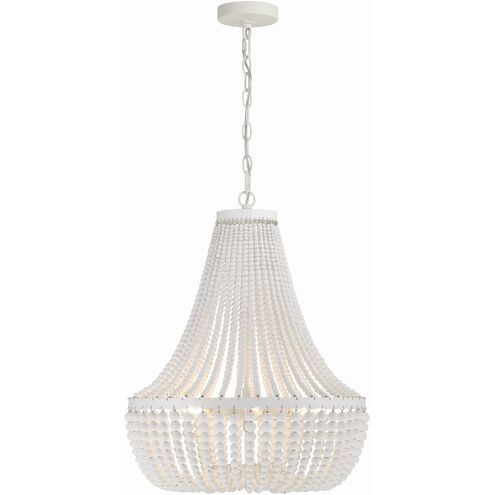 Rylee 6 Light 18.75 inch Matte White Chandelier Ceiling Light