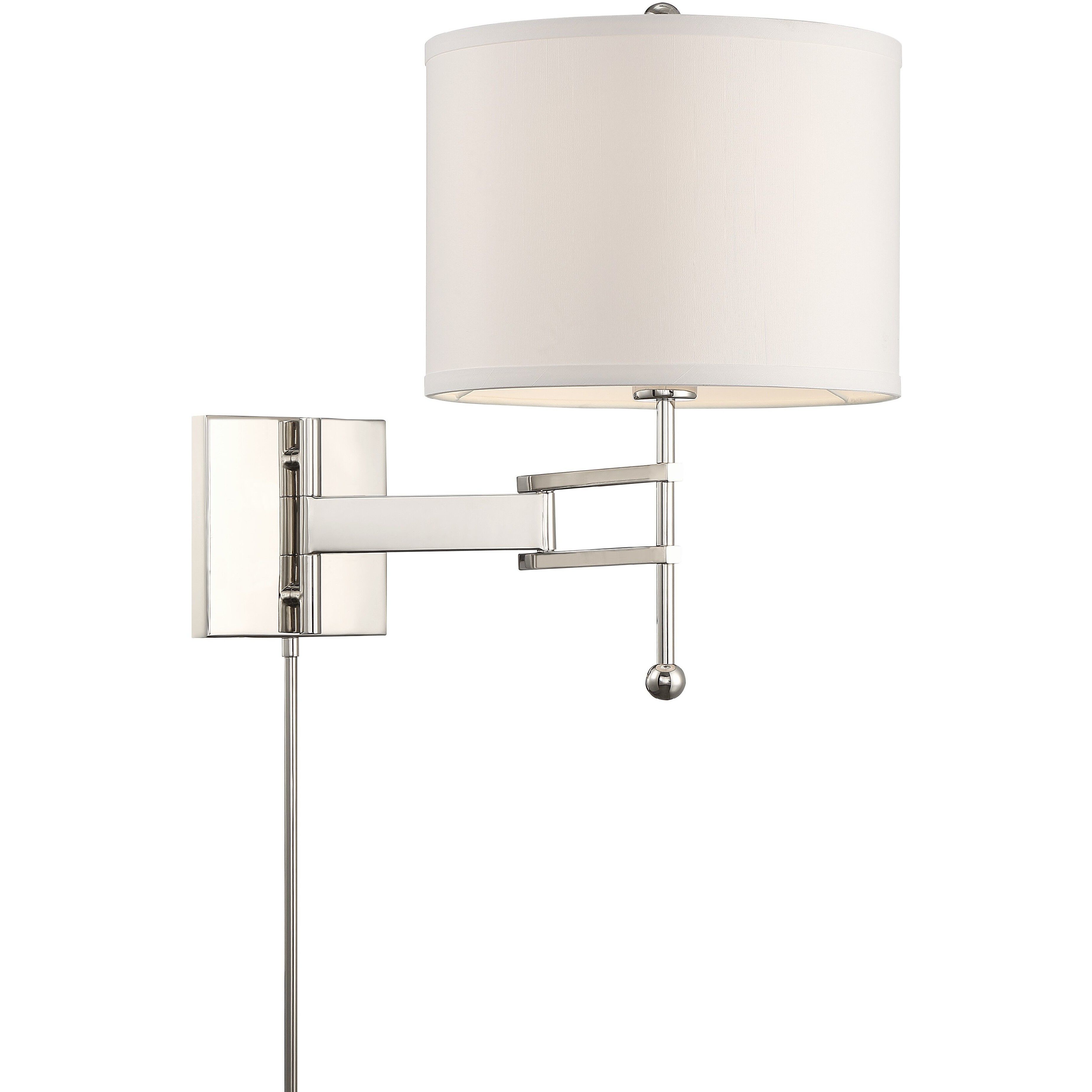 Marshall 20.5 inch 60.00 watt Polished Nickel Task Sconce Wall Light