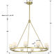 Aragon 10 Light 34.75 inch Soft Brass Chandelier Ceiling Light