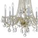 Traditional Crystal 8 Light 26 inch Polished Brass Chandelier Ceiling Light in Clear Swarovski Strass