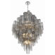 Addis 20 Light 31.5 inch Polished Chrome Chandelier Ceiling Light in Smoke