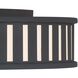 Kendal 4 Light 22.5 inch Black Forged Flush Ceiling Light