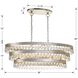 Perla 6 Light 36 inch Antique Silver Chandelier Ceiling Light