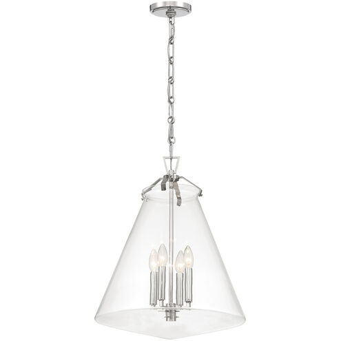 Voss 4 Light 18 inch Polished Nickel Pendant Ceiling Light