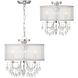 Hampton 3 Light 14 inch Polished Chrome Mini Chandelier Ceiling Light