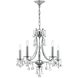 Cedar 5 Light 20 inch Polished Chrome Chandelier Ceiling Light in Clear Swarovski Strass