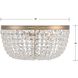 Nola 5 Light 20 inch Vibrant Gold Flush Ceiling Light