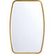 Lindee 36 X 24 inch Antique Gold Wall Mirror