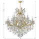 Maria Theresa 19 Light 38 inch Gold Chandelier Ceiling Light in Clear Italian