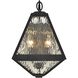 Glacier 2 Light 16.75 inch Black Charcoal Outdoor Sconce in Water