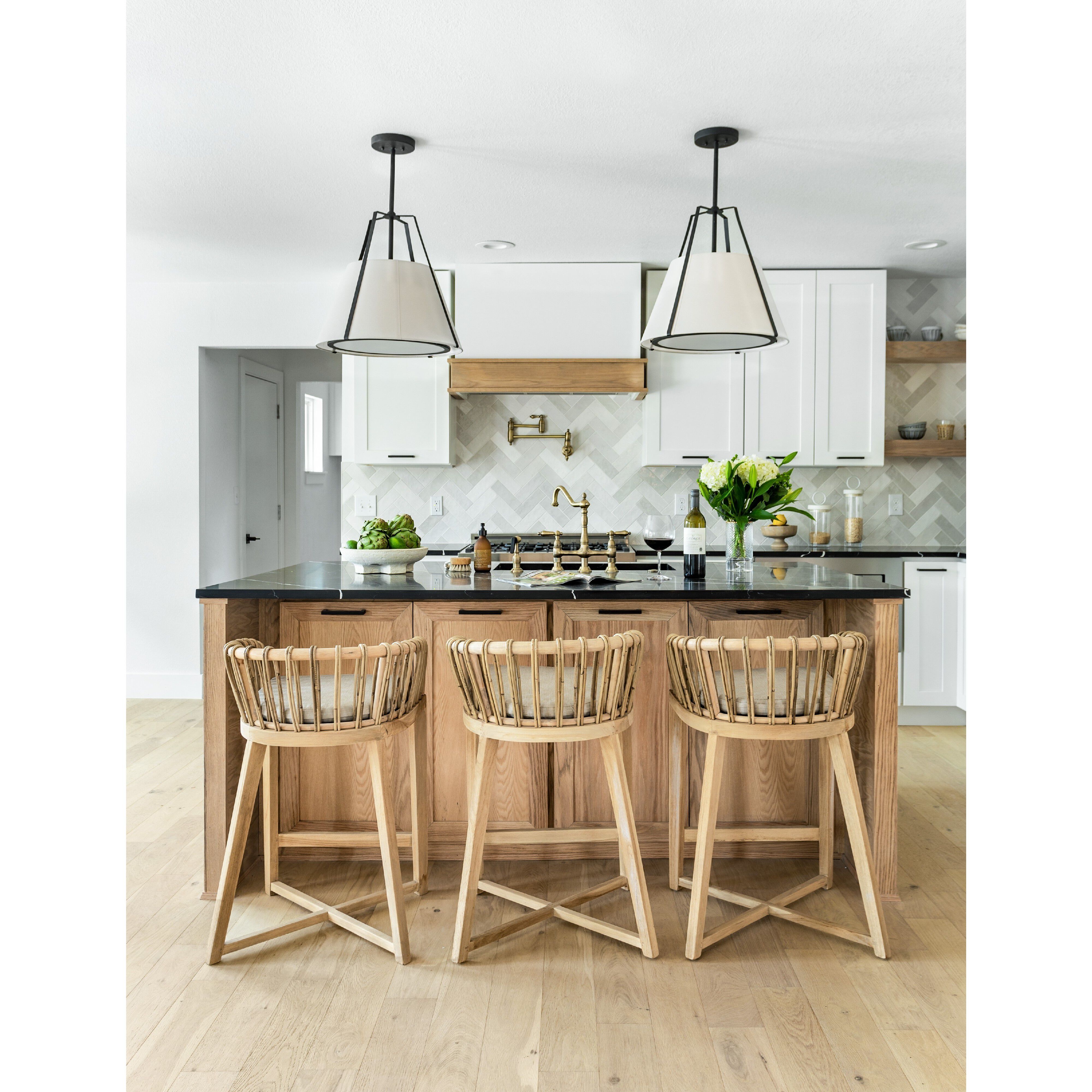 Fulton 3 Light 20 inch Black Chandelier Ceiling Light