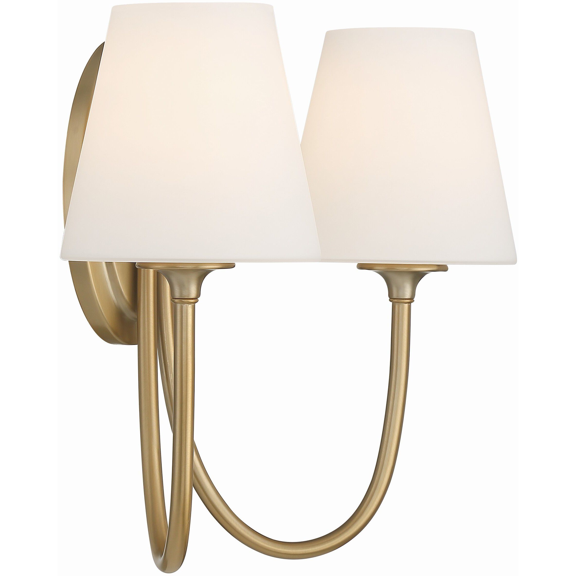 Juno Bath Wall Light in Vibrant Gold