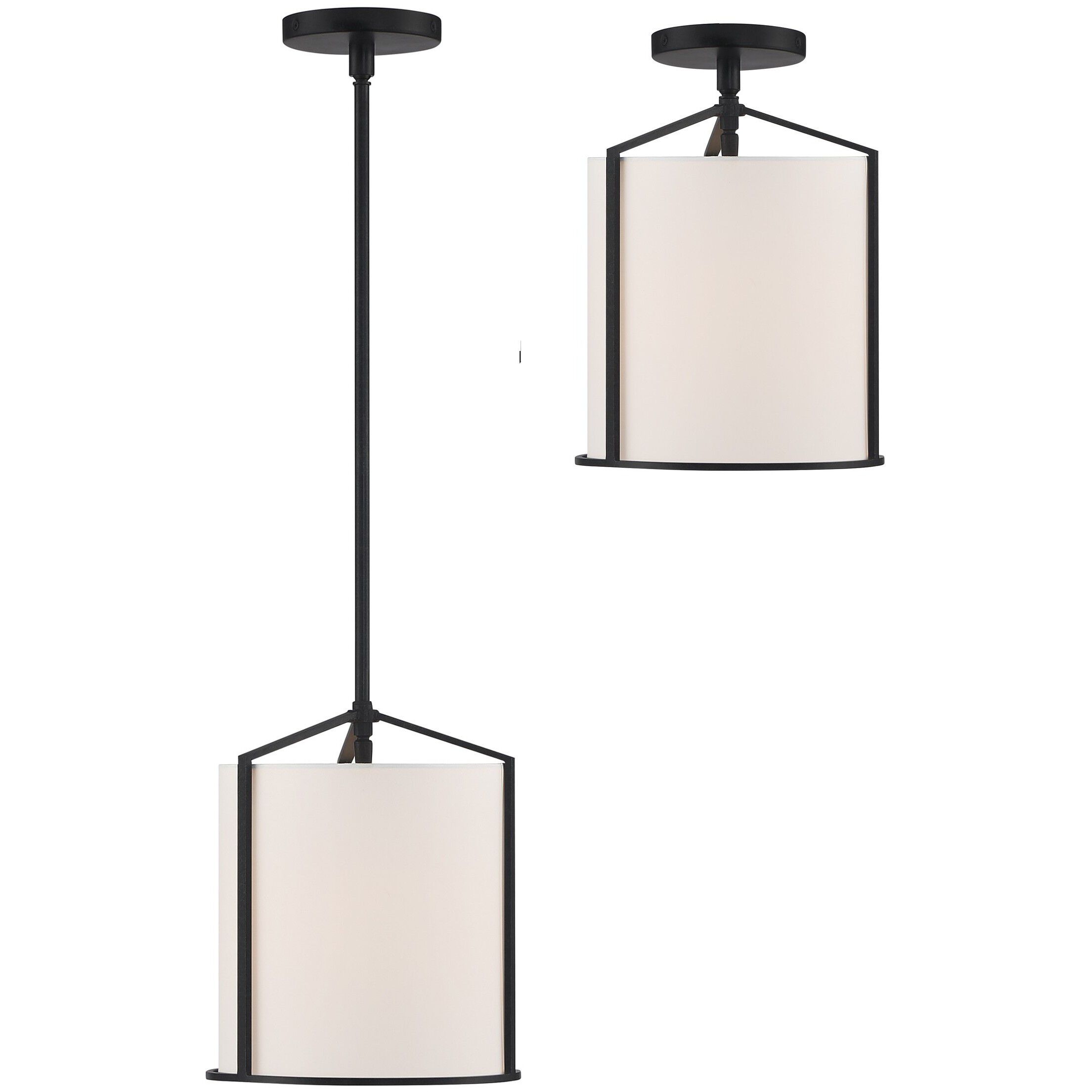 Carlyn 1 Light 10 inch Black Mini Pendant Ceiling Light