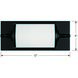 Foster LED 6 inch Matte Black Bathroom Vanity Light Wall Light