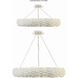 Broche 8 Light 33.5 inch Matte White Chandelier Ceiling Light