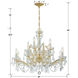 Maria Theresa 12 Light 29 inch Gold Chandelier Ceiling Light in Clear Italian