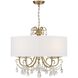 Othello 5 Light 24 inch Vibrant Gold Chandelier Ceiling Light in Clear Spectra